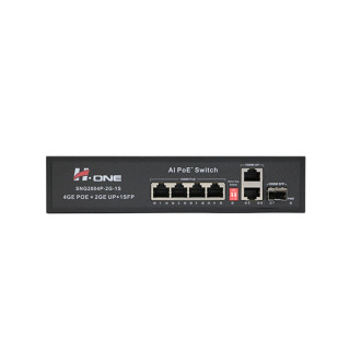 سوییچ 4 پورت POE گیگ اچ وان مدل H1 Switch SNG2004P-2G-1S