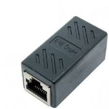 برل شبکه 1 به 1 RJ45 فلزی مشکی رنگ
