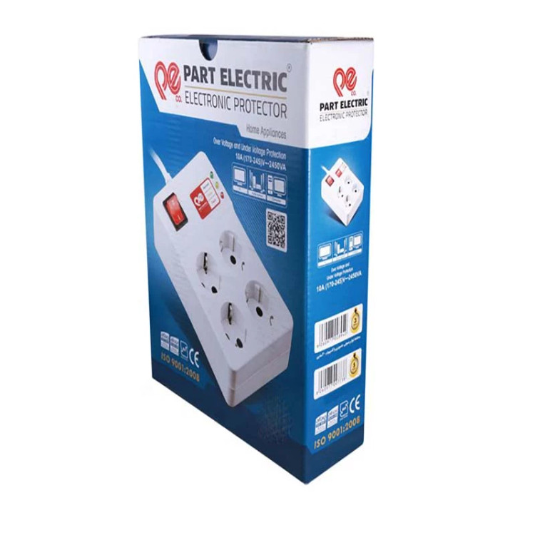 محافظ ولتاژ پارت الکتریک مدل چهار خانه کد 2204