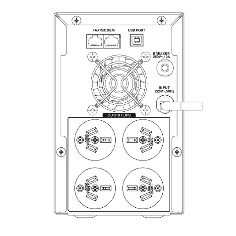 یو پی اس هایک ویژن مدل DS-UPS2000
