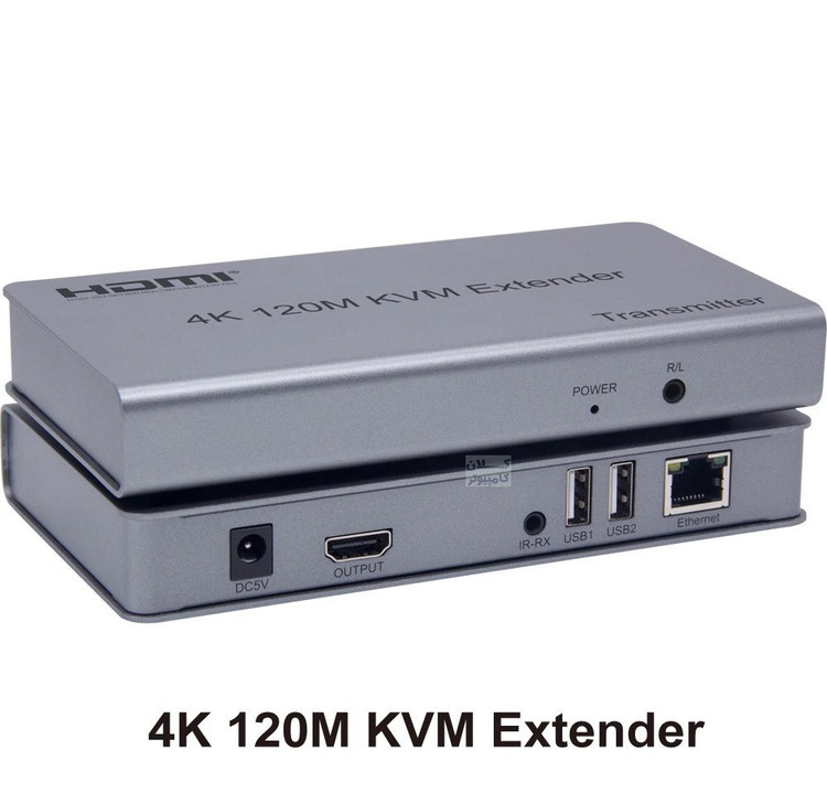 اکستندر HDMI و KVM تا 120 متر 4K با کابل شبکه و خروجی صدا