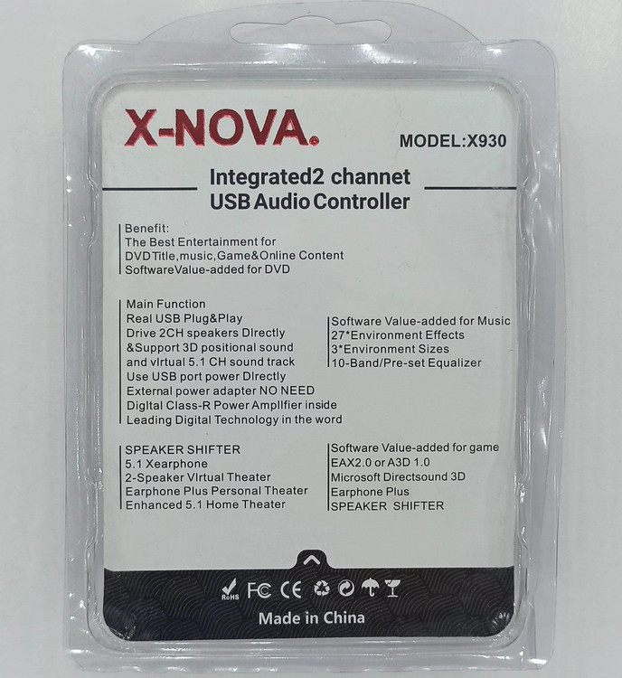 کارت صدا اکسترنال X-NOVA