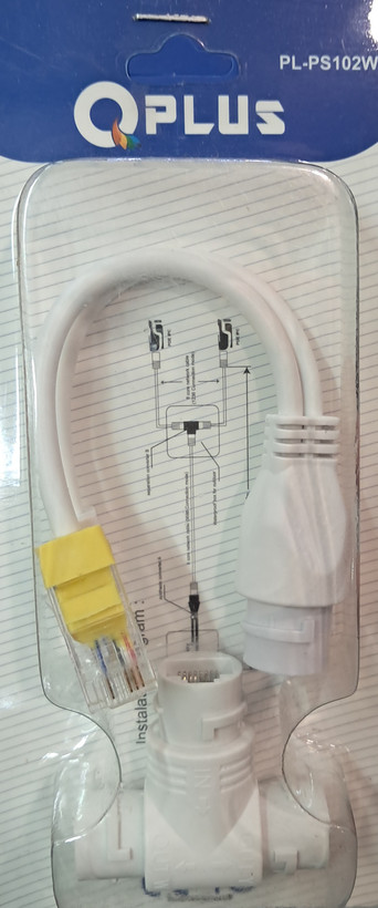 تبدیل یک به دو کابل شبکه کیوپلاس مدل QPLUS PL-PS102W