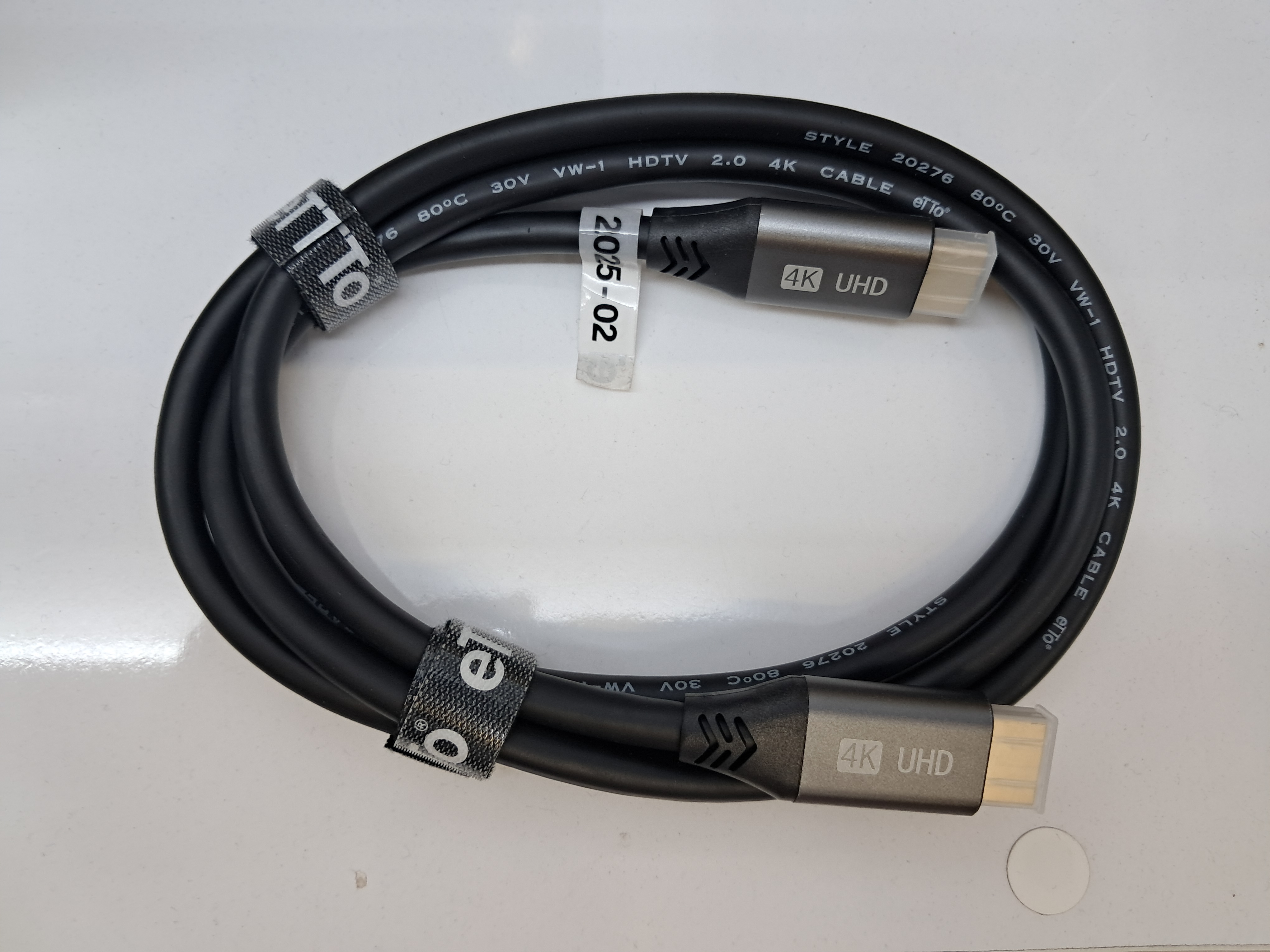 کابل HDMI برند اتو ETTO ورژن 2 متراژ 1.5 متر