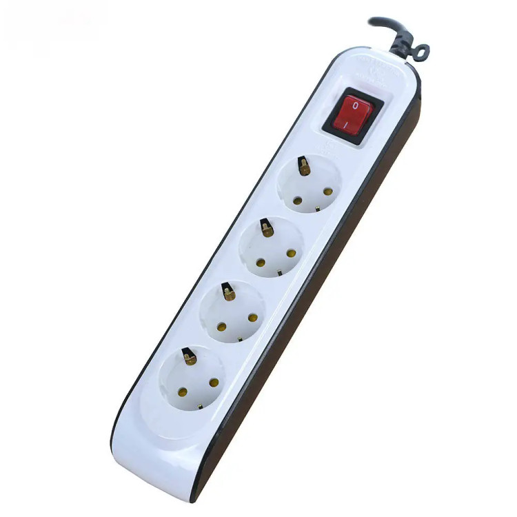 چهار خانه ارتدار پارت الکتریک با کلید و کابل 1/8 متری کد 8757