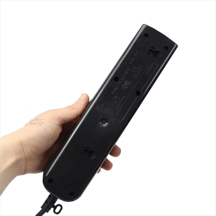 چهار خانه ارتدار پارت الکتریک با کلید و کابل 1/8 متری کد 8757