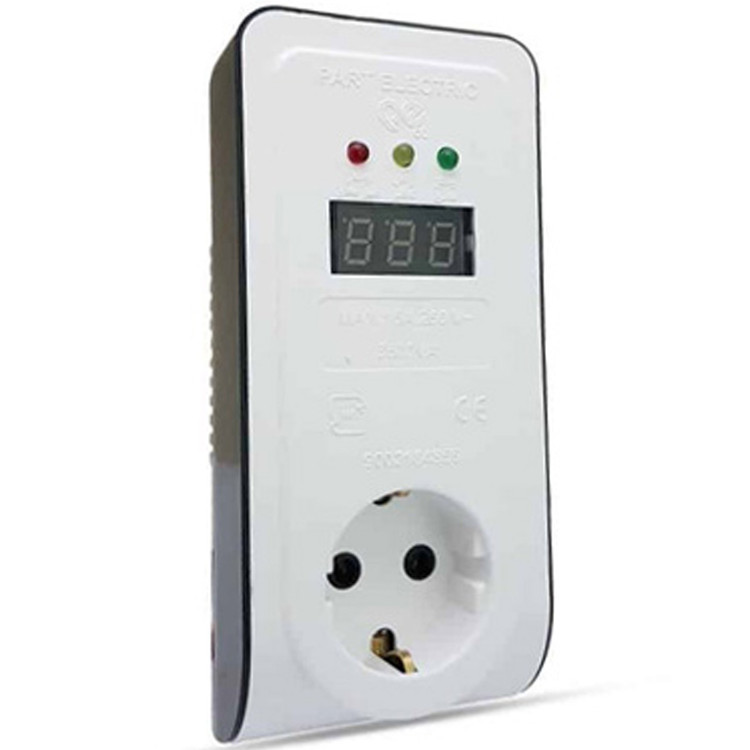 محافظ ولتاژ ۱ خانه 16 آمپر دیجیتال بدون کابل مناسب کولر گازی مدل پارت الکتریک کد 2833