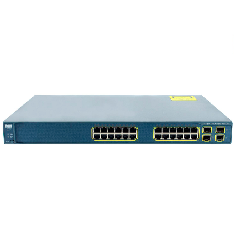 سوئیچ شبکه 24 پورت برند سیسکو مدل WS-C3560G-24PS-S