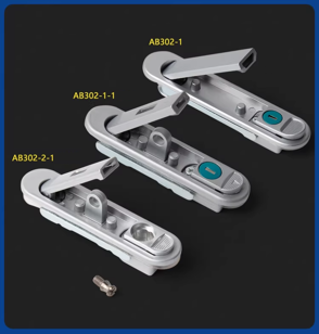 قفل سوئیچ دار عمودی نقره ای (متوسط) مدل AB301-2 جوینت