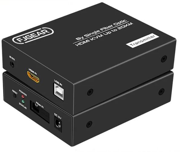کی وی ام اکستندر HDMI فیبر نوری تا فاصله 20 کیلومتر مدل HUK20