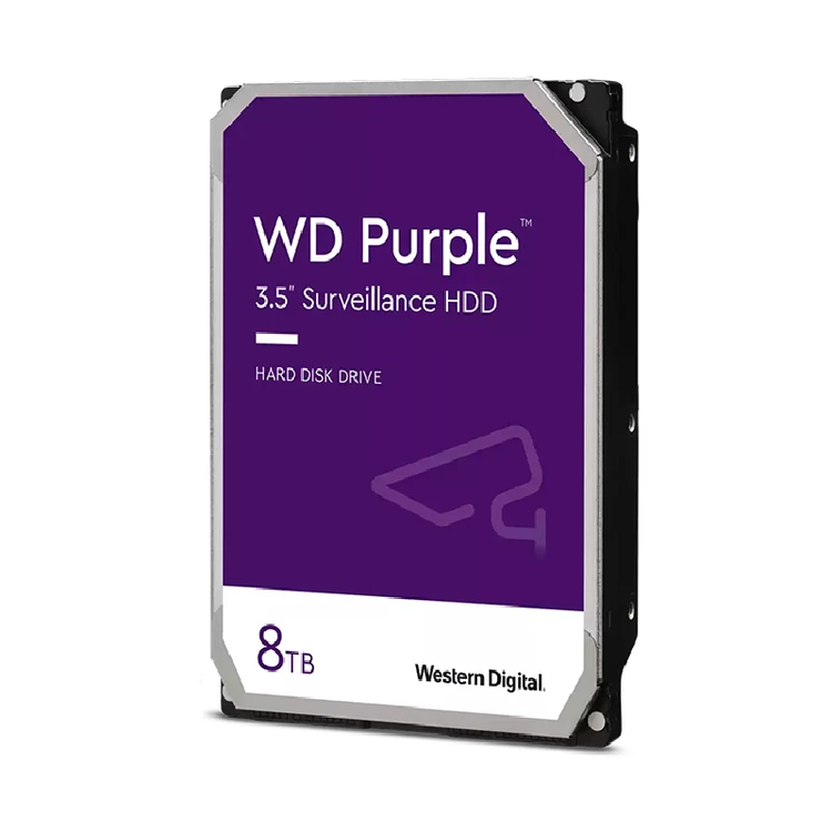 هارد اینترنال وسترن دیجیتال بنفش مدل Purple WD80PURX ظرفیت 8 ترابایت (شرکتی)